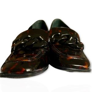 Tory Burch Tortoise Block Heel Loafer 10.5